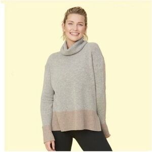 Summer salt Cashmere & Wool Blend Turtleneck Sweater Size M
